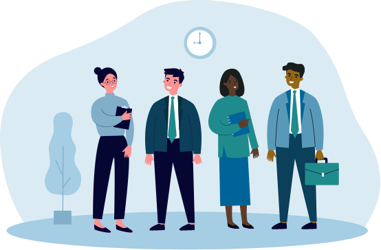 Graphic of professional people
