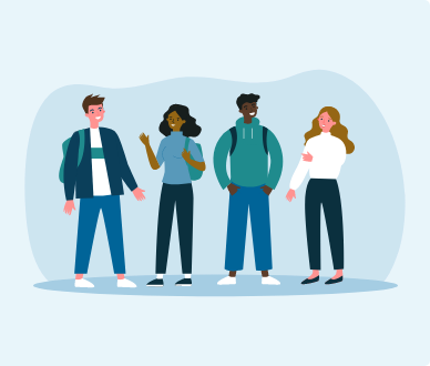 Group of young people